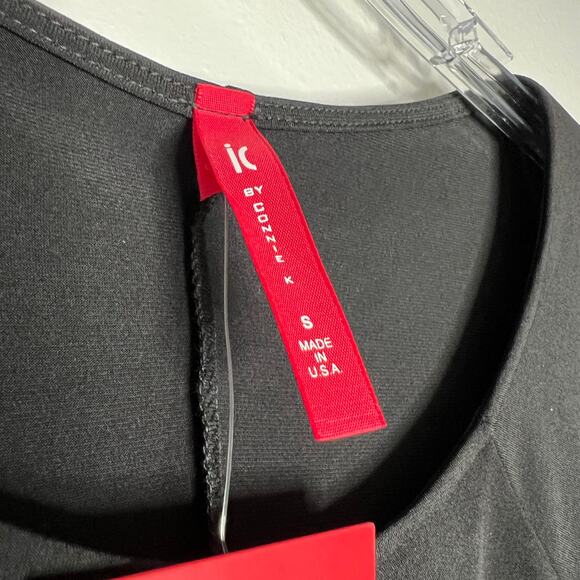 IC Connie K Asymmetrical Knot Front Blouse Minimal Career Office Cruise Travel - Picture 3 of 7